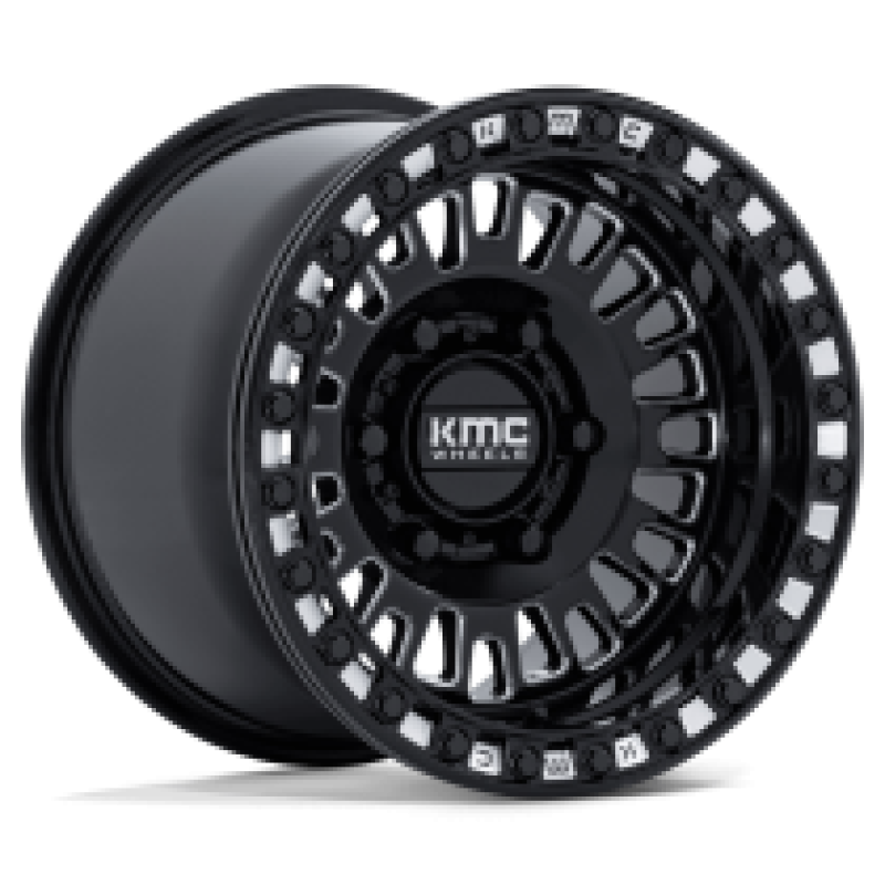 KS242 AZTEC BEADLOCK GLOSS BLACK MILLED 6x139.7 15R 7 100.3 38