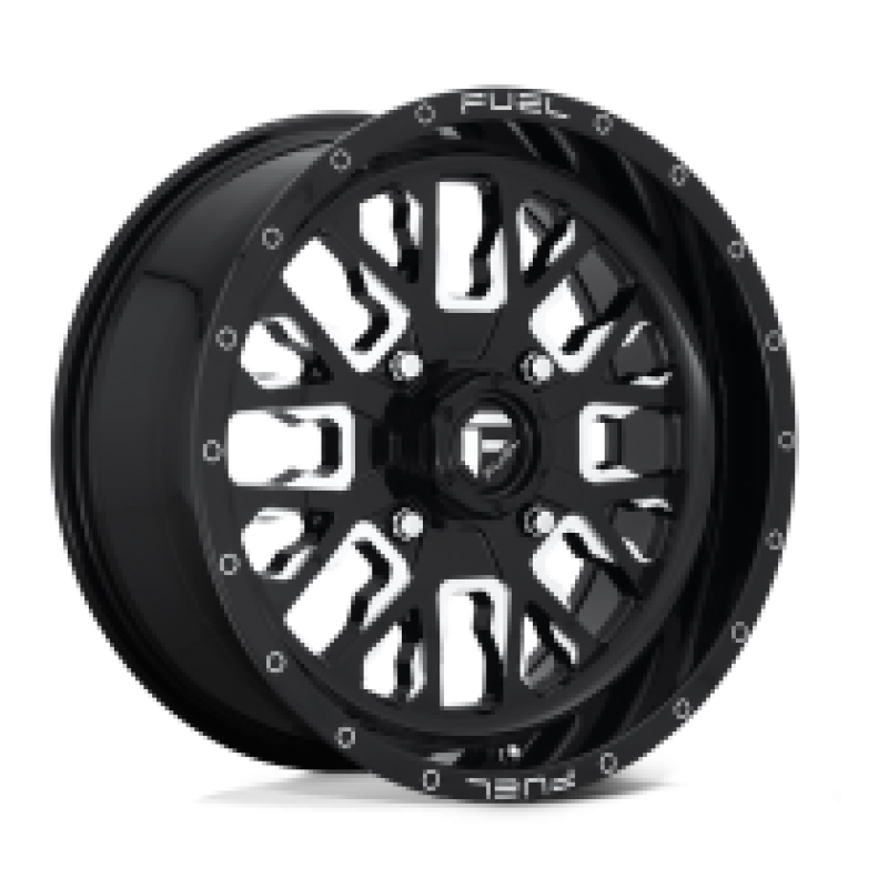 FUEL D611 STROKE UTV GLOSS BLACK MILLED