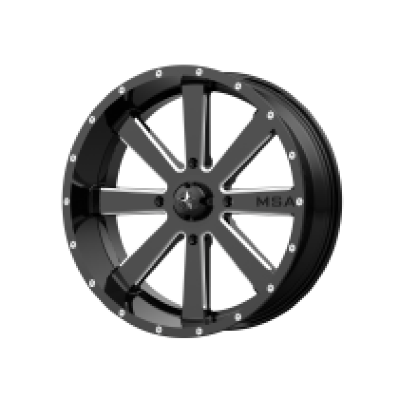 M34 FLASH GLOSS BLACK MILLED 4x156 18R 7 132 BNK