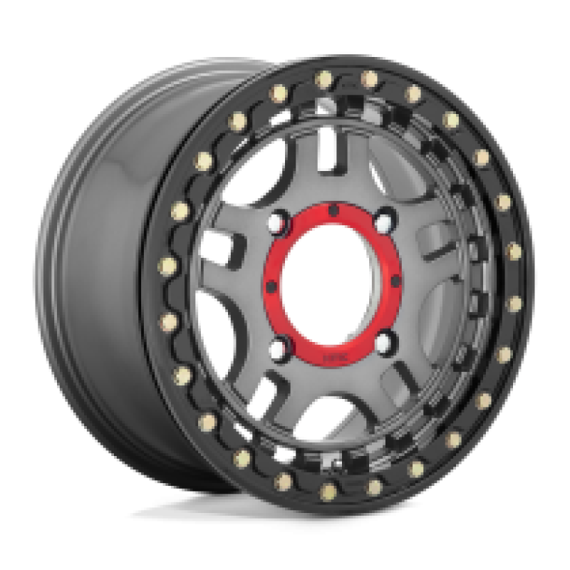 KS240 RECON BEADLOCK GUN METAL W/ GLOSS BLACK RING 4x137 14R 7 112.1 38