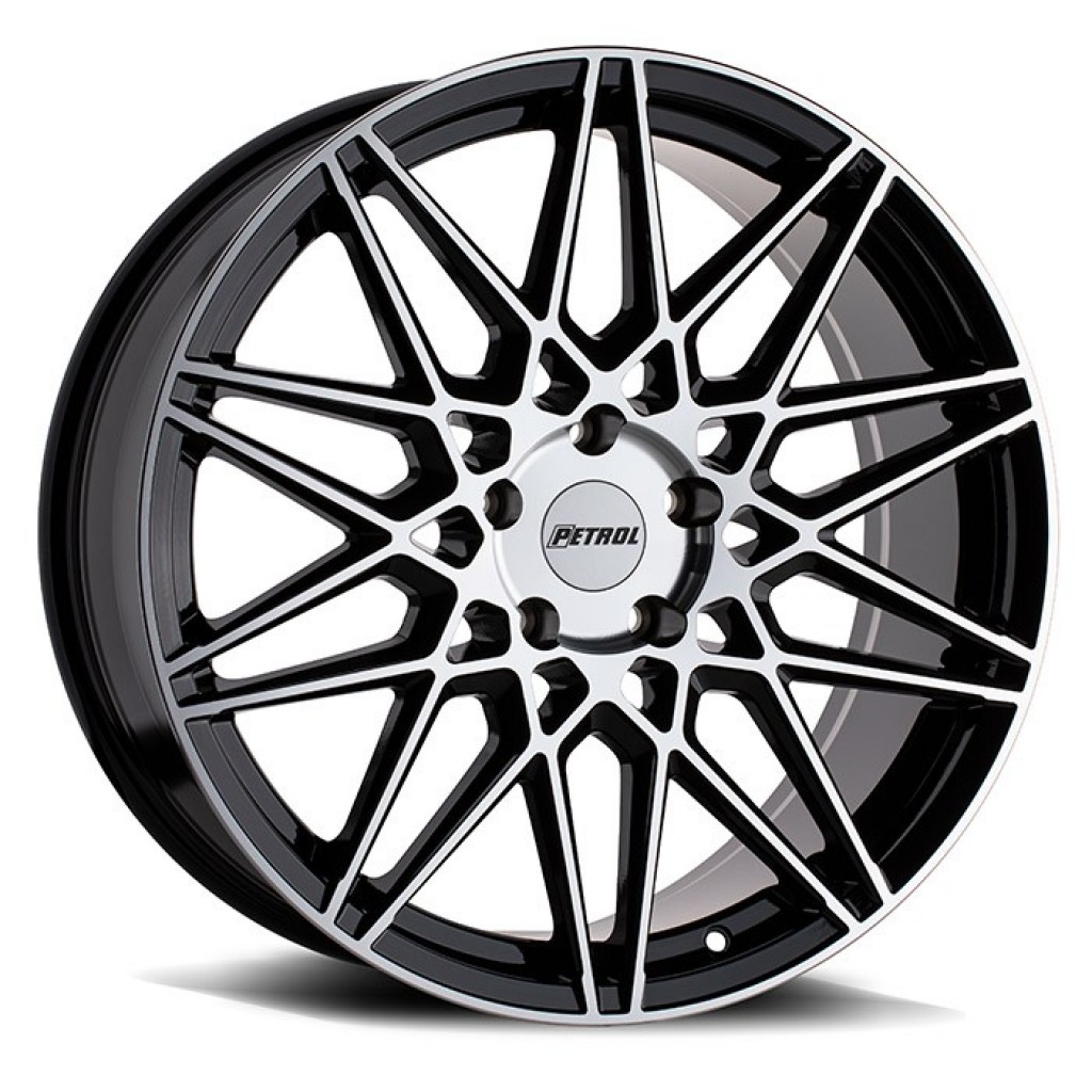 Брендовые литые диски Petrol P3C GLOSS BLACK W/ MACHINED FACE 5x115 18R 8  76.1 40