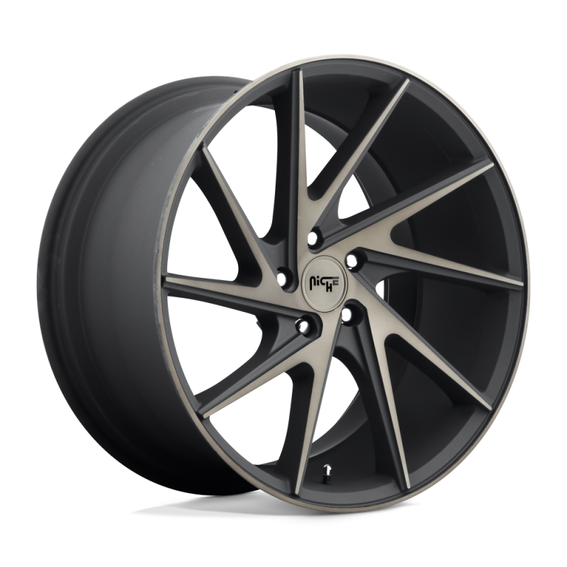 Niche M163 INVERT MATTE BLACK MACHINED RING