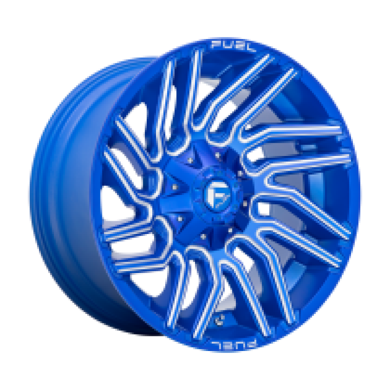 FUEL D774 TYPHOON ANODIZED BLUE MILLED