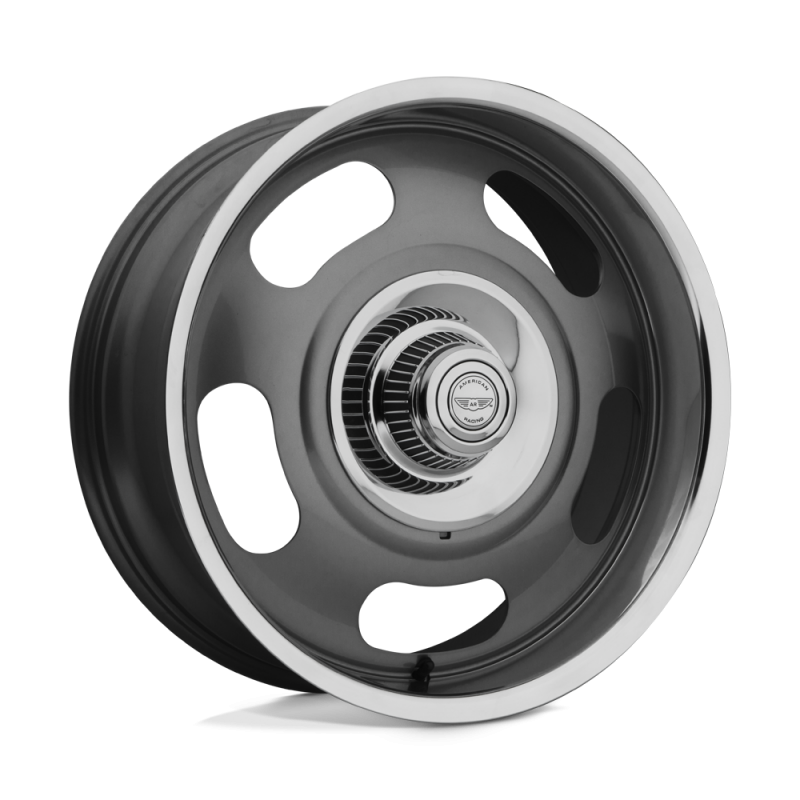 American racing VN506 MAG GRAY CENTER POLISHED LIP