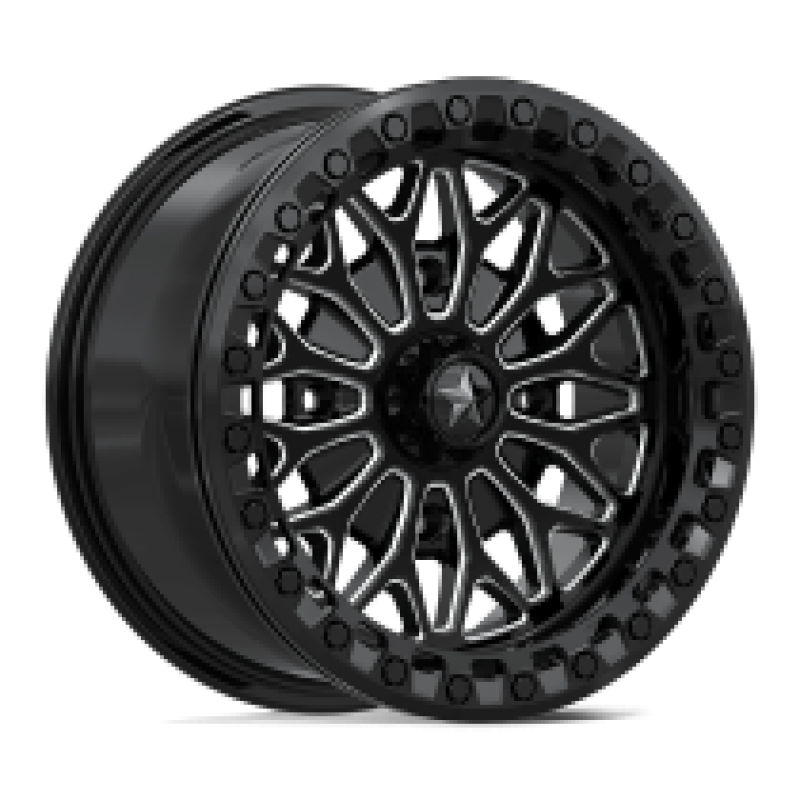 MA53 BOLO UTV BEADLOCK GLOSS BLACK MILLED 4x156 15R 7 115.1 10