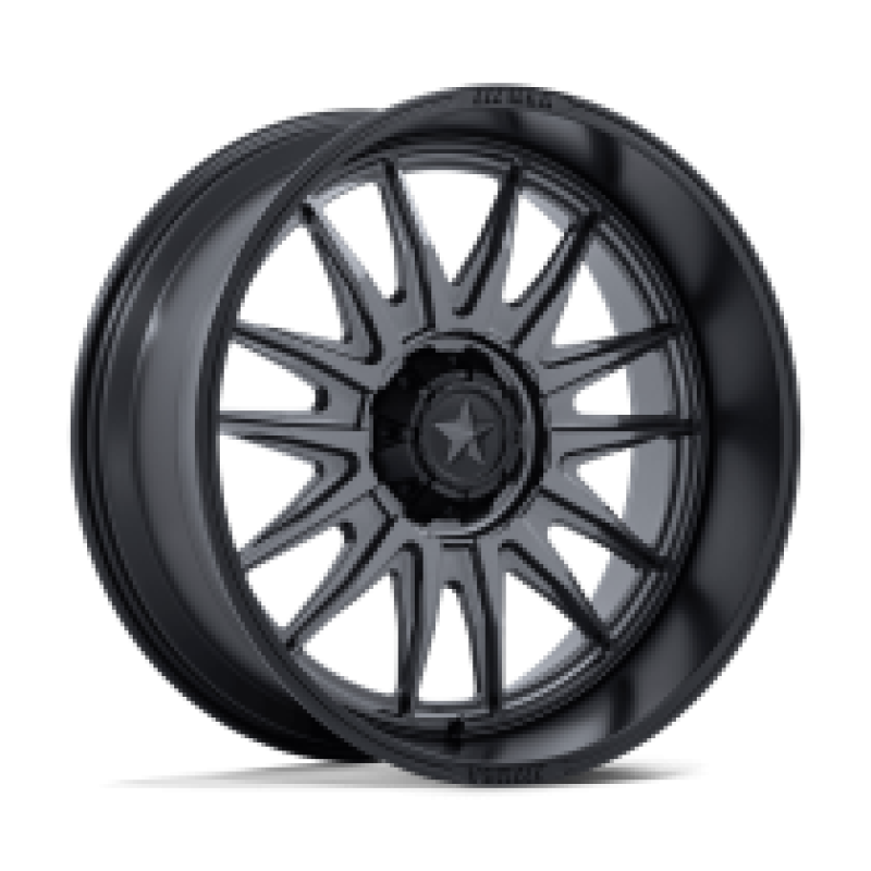 M55 COMMANDER UTV MATTE GUNMETAL W/ M-BLK LIP 4x137/156 24R 10 110.1 -25