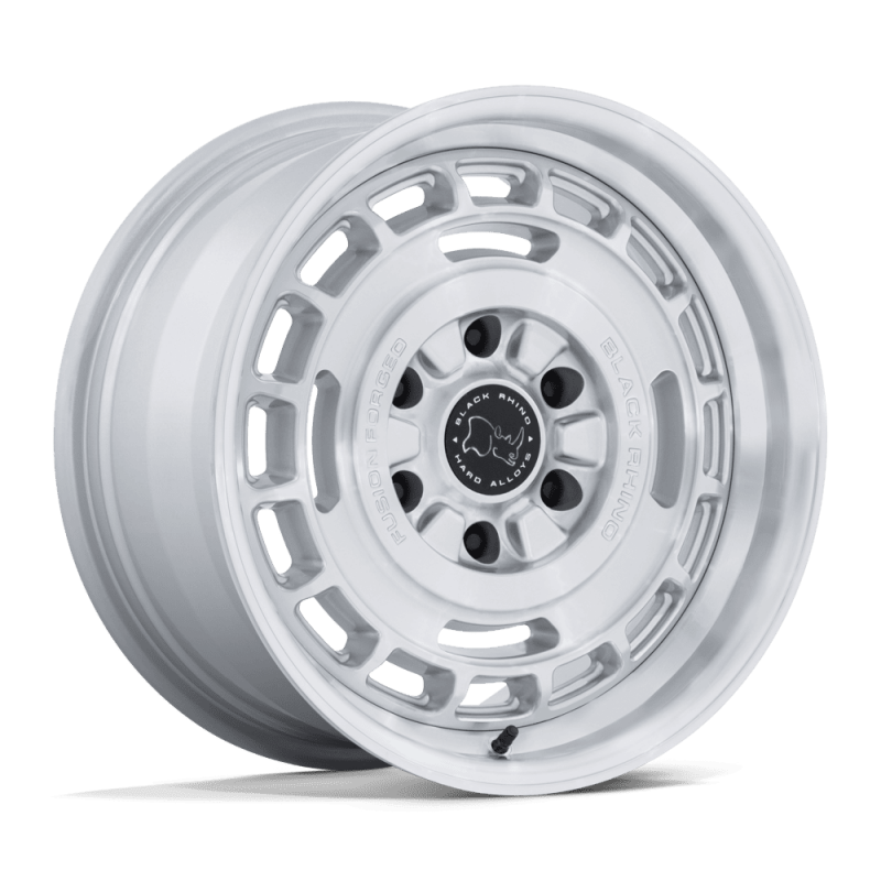 Black Rhino BR600 VAGABOND GLOSS SILVER W/ MACHINED FACE