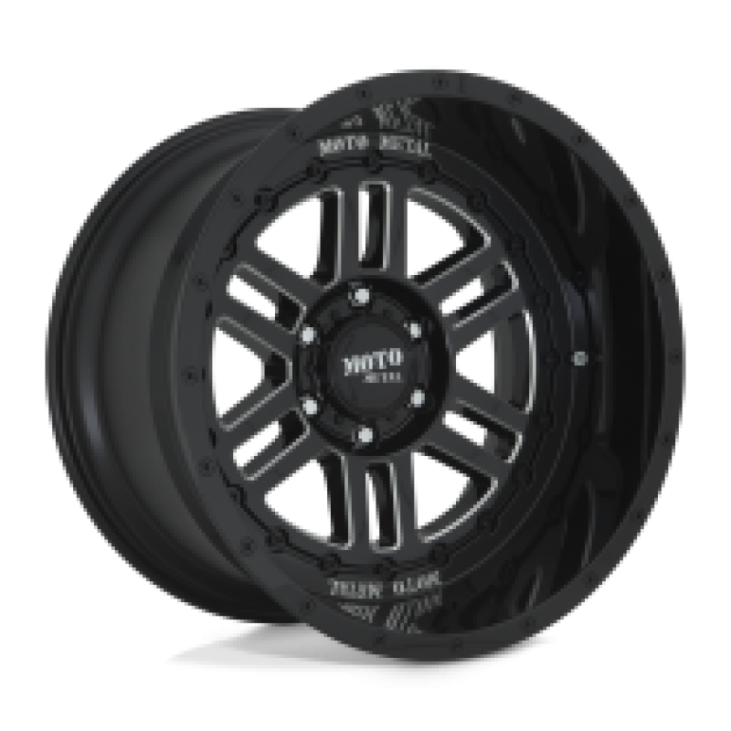 Moto Metal MO800 DEEP SIX GLOSS BLACK MILLED