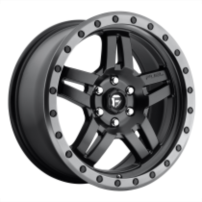 FUEL D557 ANZA MATTE BLACK GUN METAL RING