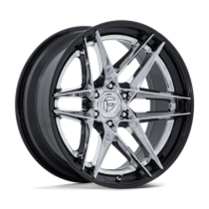 FUEL FC408 FLIGHT CHROME W/ GLOSS BLACK LIP