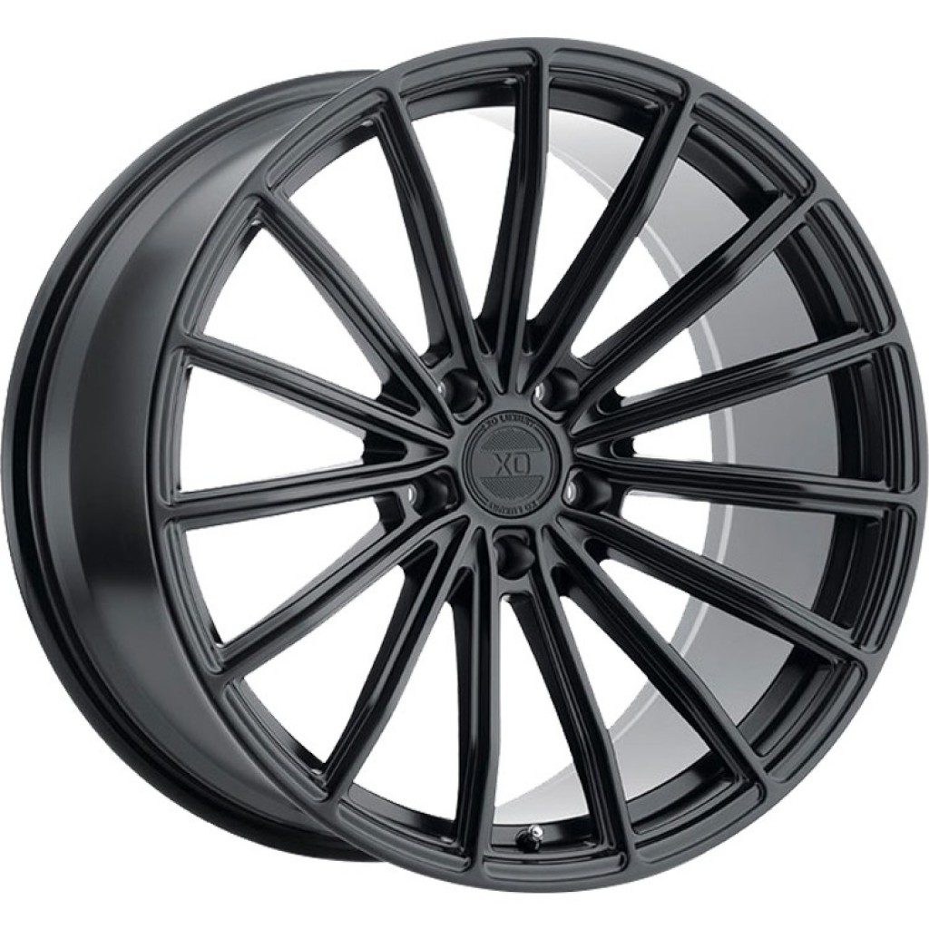 Брендовые литые диски XO Luxury Wheels LONDON MATTE BLACK 5x114.3 22R 9  76.1 25