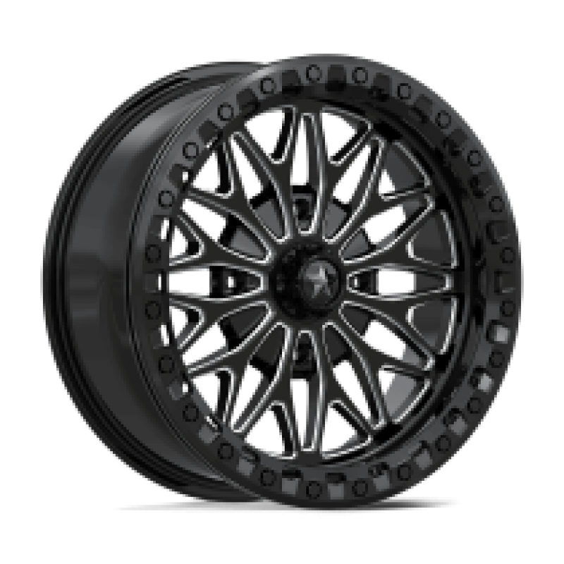 MA53 BOLO UTV BEADLOCK GLOSS BLACK MILLED 4x137 18R 0 96 10