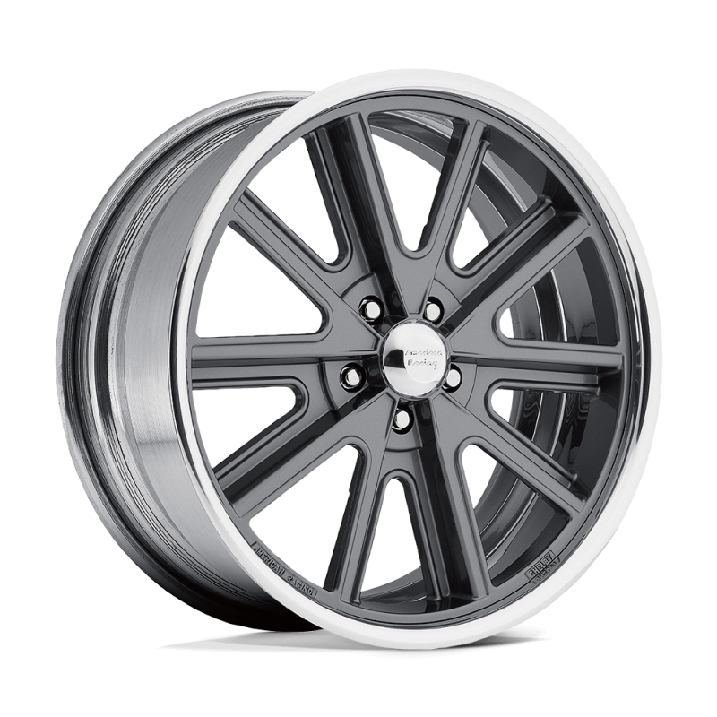 American racing VN407 COBRA TWO-PC MAG GRAY POLISH BARREL