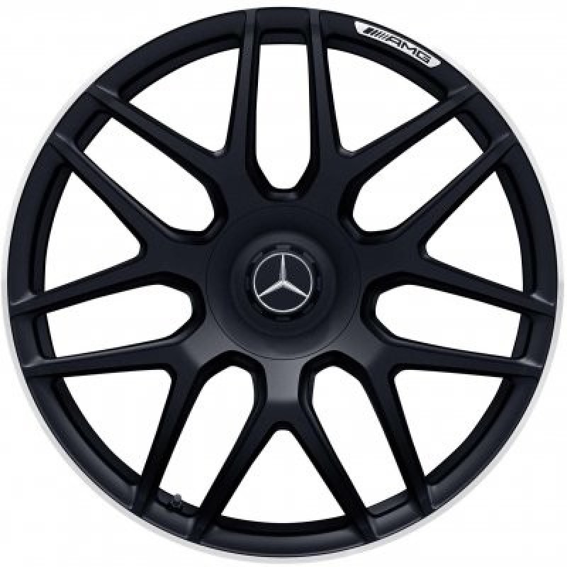 Forged AMG 7 Double Spoke Style Matte Black with Machined Stripe