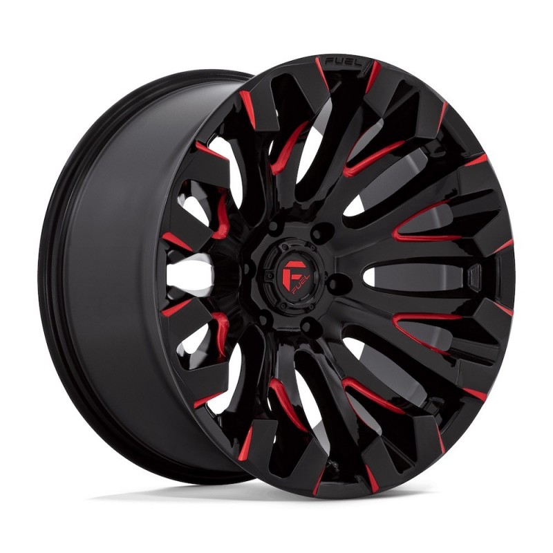 FUEL D829 QUAKE GLOSS BLACK MILLED RED TINT