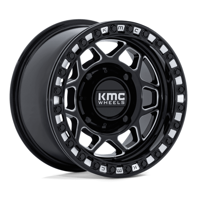 KMC KS241 TORX UTV BEADLOCK GLOSS BLACK MILLED