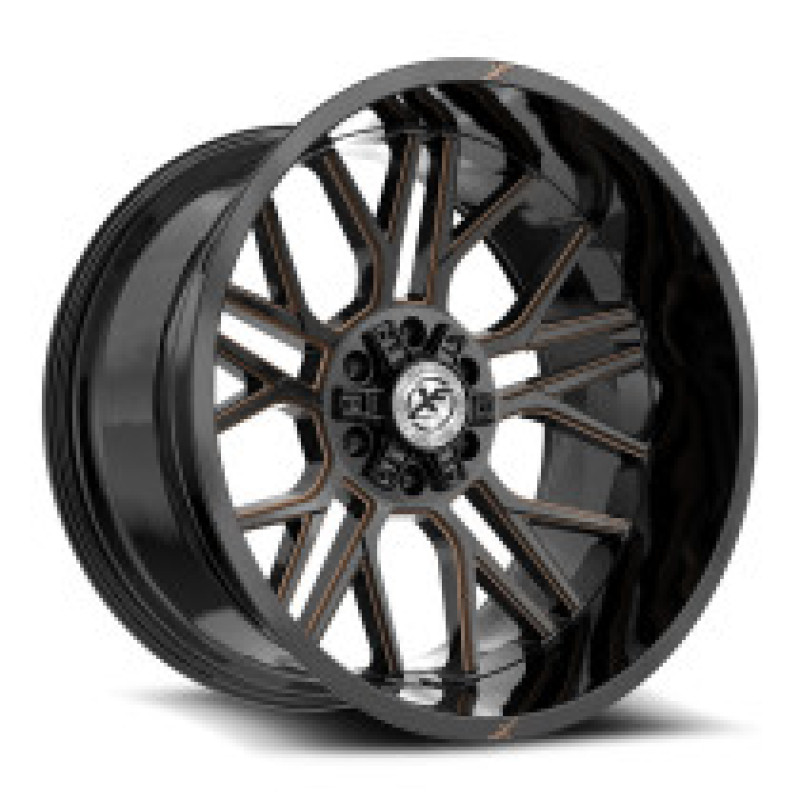 XF Off-Road XF-235 Gloss Black & Bronze Milled