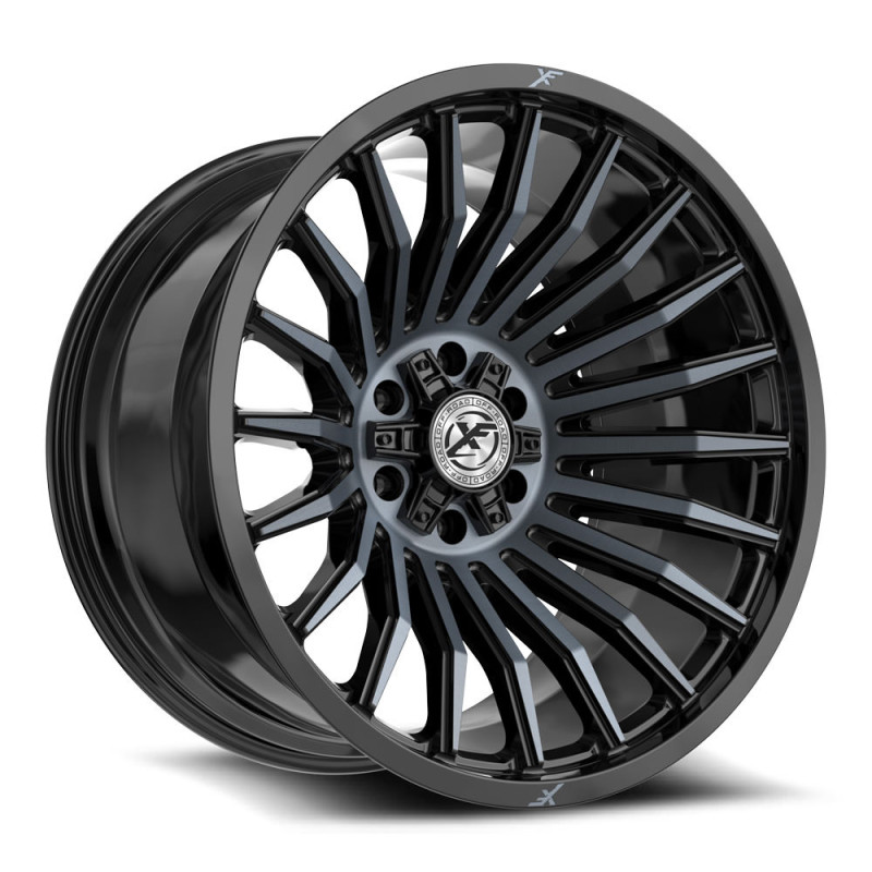 XF Off-Road XF-231 Gloss Black & Machined Titanium Double Dark Tint