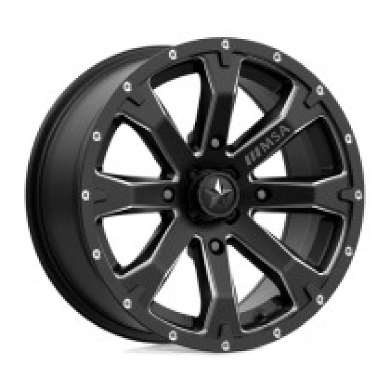 M42 BOUNTY SATIN BLACK MILLED 4x156 15R 7 132 10