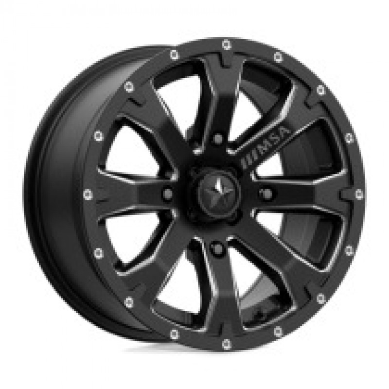 M42 BOUNTY SATIN BLACK MILLED 4x110 14R 7 86 10