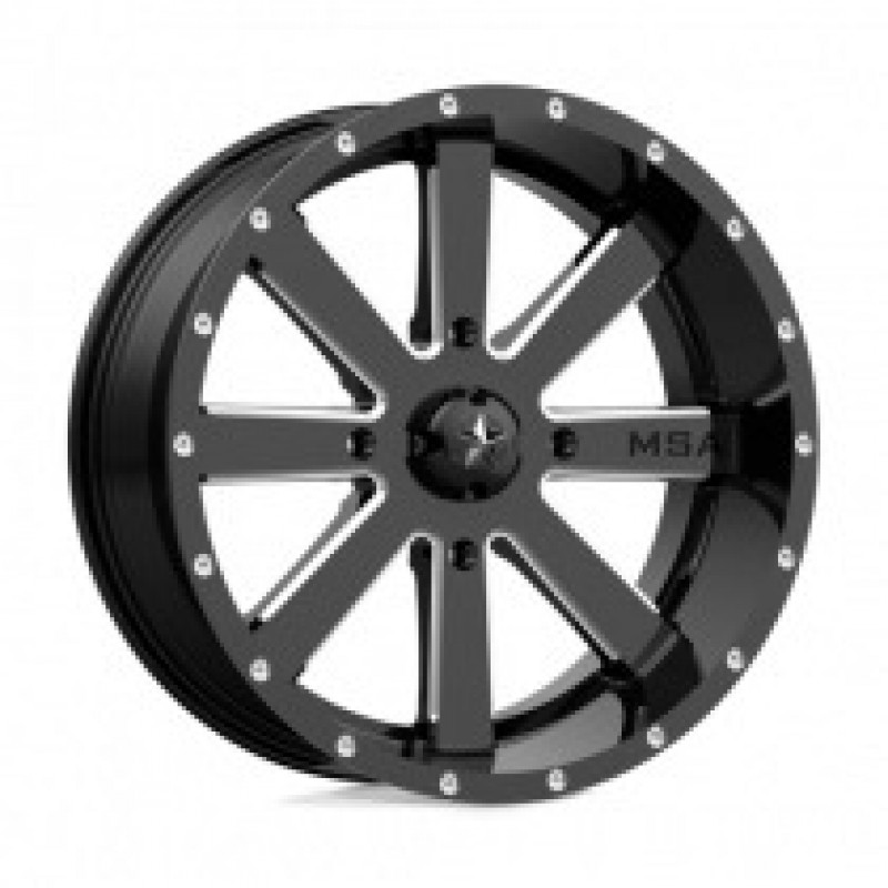 M34 FLASH GLOSS BLACK MILLED 4x137 18R 7 112.1 BNK