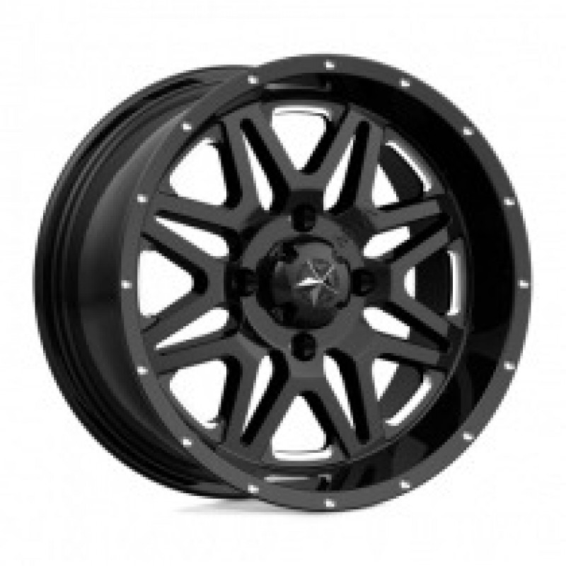 M26 VIBE GLOSS BLACK MILLED 4x156 14R 7 132 BNK