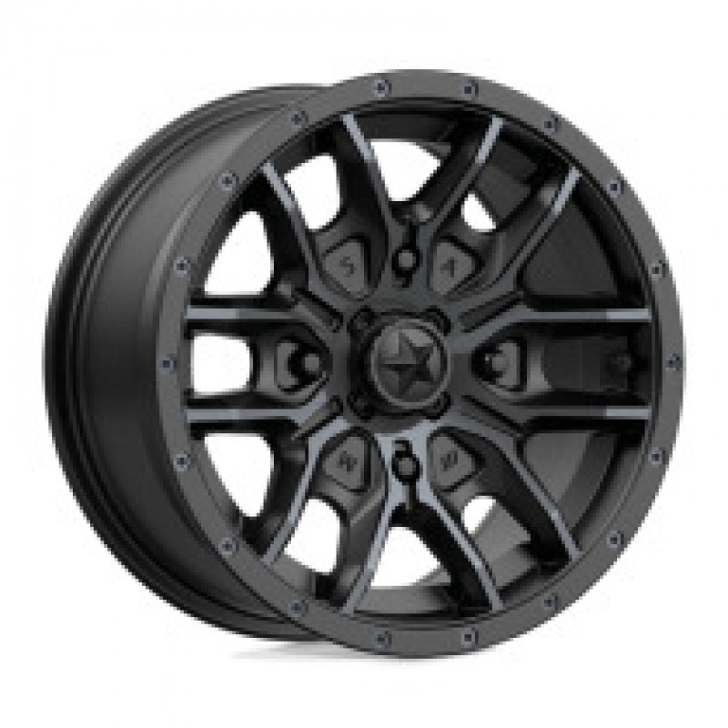 M43 FANG SATIN BLACK W/ TITANIUM TINT 4x156 14R 7 132 10