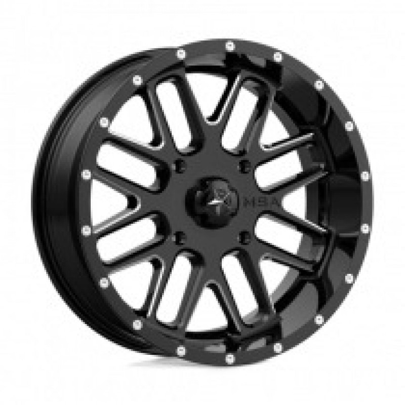 M35 BANDIT GLOSS BLACK MILLED 4x156 20R 7 132 BNK