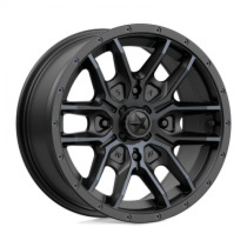 M43 FANG SATIN BLACK W/ TITANIUM TINT 4x137 15R 7 112.1 10