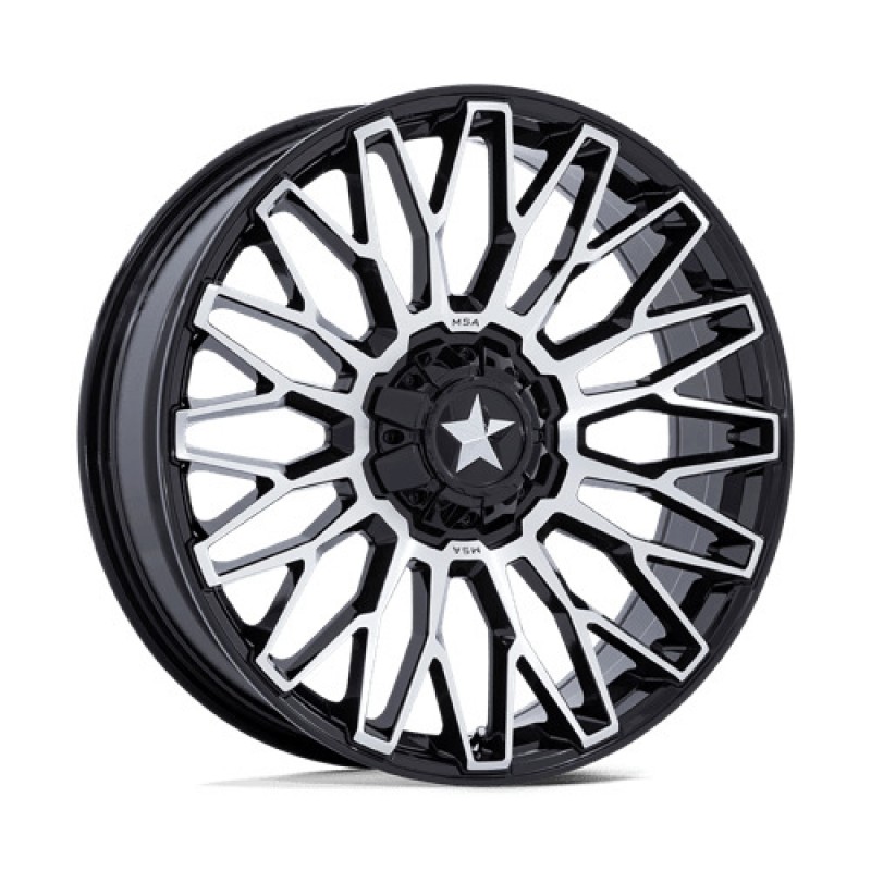 M50 CLUBBER GLOSS BLACK MACHINED 4x137/156 24R 7 110.1 BNK