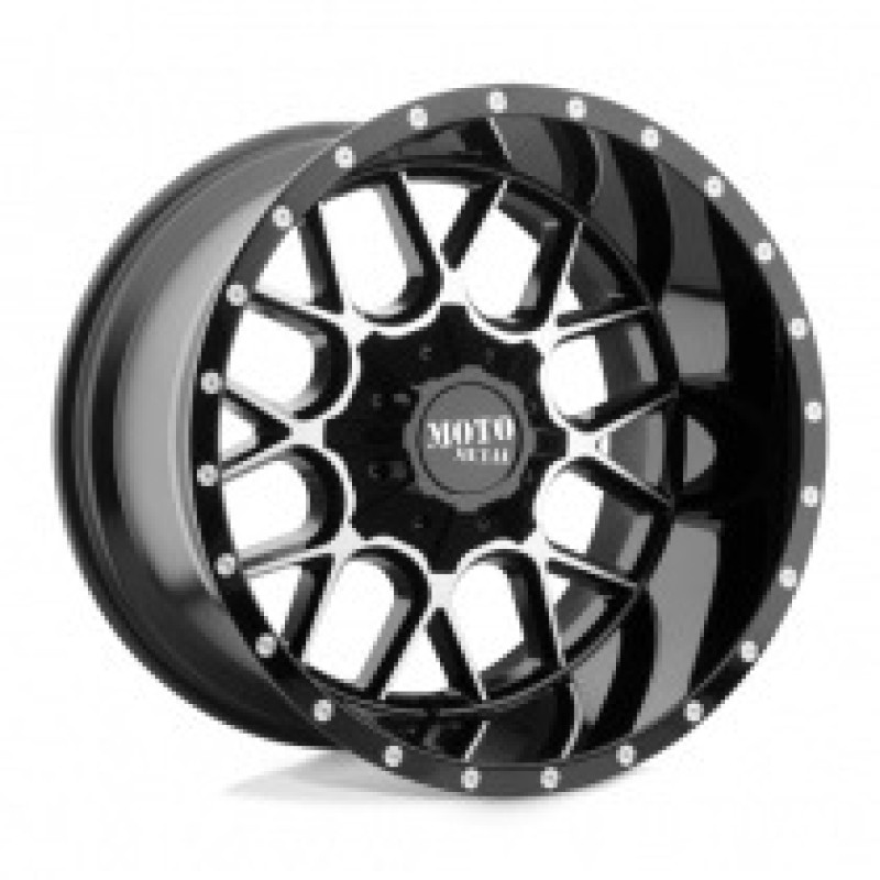 Moto Metal MO986 SIEGE GLOSS BLACK MACHINED