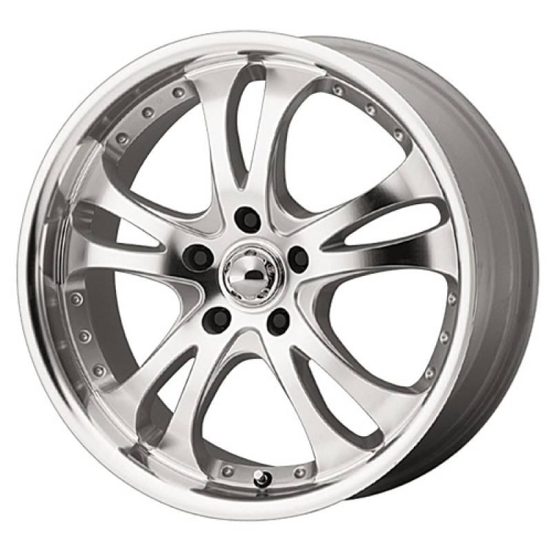 American racing AR383 CASINO SILVER W/ MACHINED FACE AND LIP