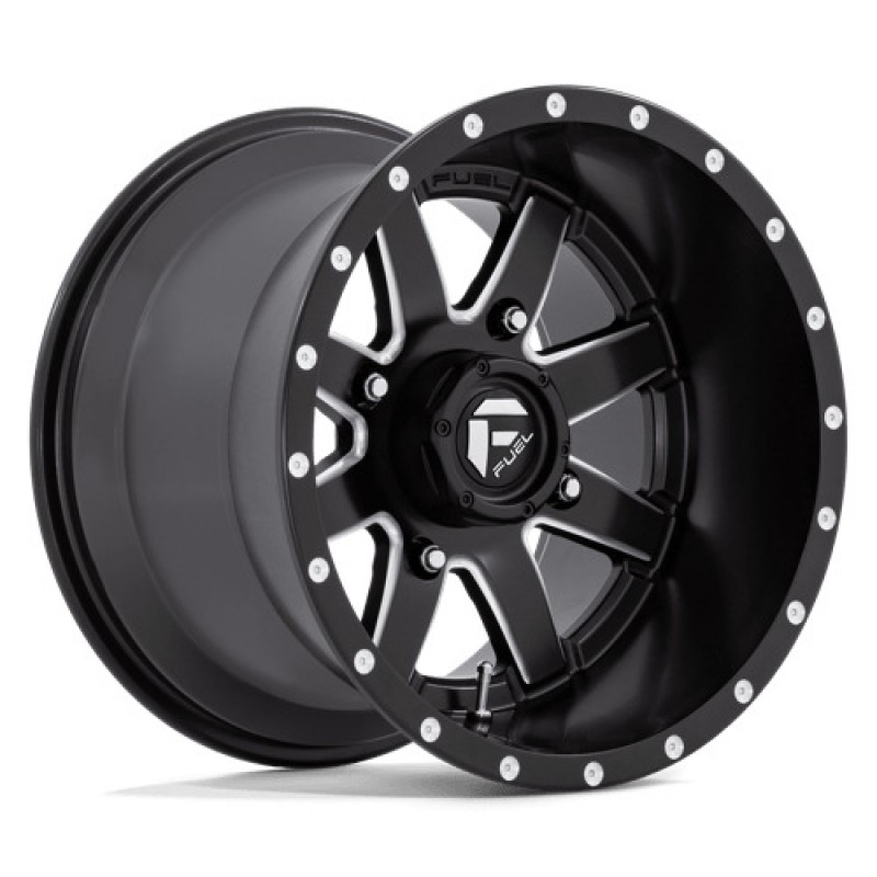 Fuel UTV D538 MAVERICK MATTE BLACK MILLED