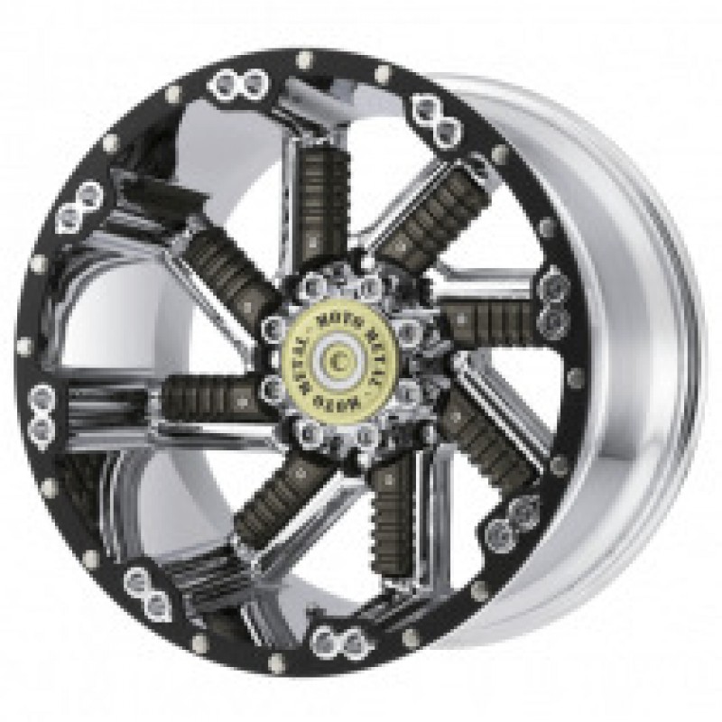 Moto Metal MO979 BUCKSHOT CHROME W/ GUN METAL INSERTS