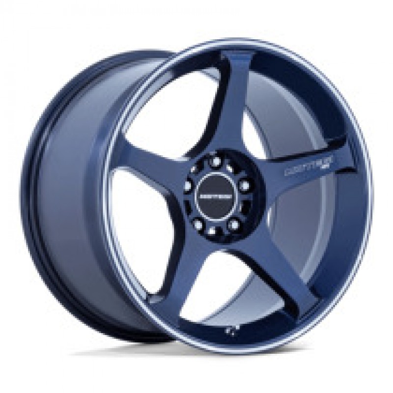 Motegi MR159 BATTLE V OBSIDIAN BLUE MACH LIP STRIPE