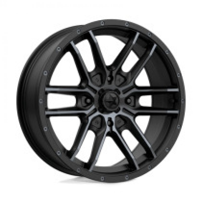 M43 FANG SATIN BLACK W/ TITANIUM TINT 4x156 18R 7 132 10