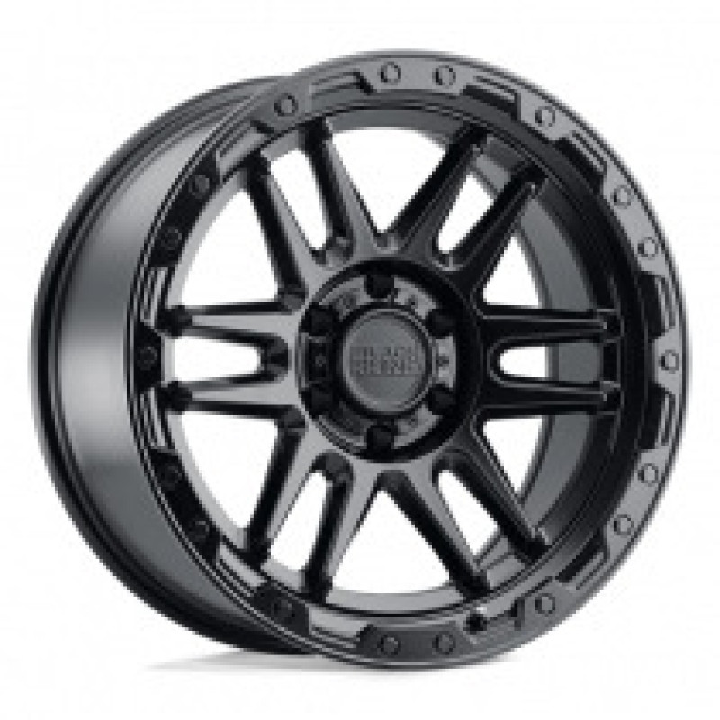Black Rhino APACHE MATTE BLACK W/ BLACK BOLTS