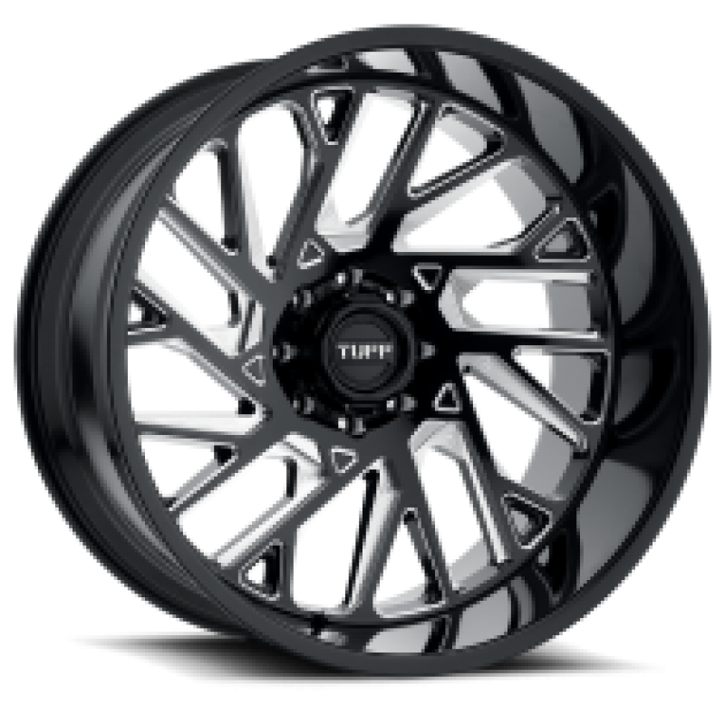 Tuff T4B GLOSS BLACK W/ MILLED SPOKES