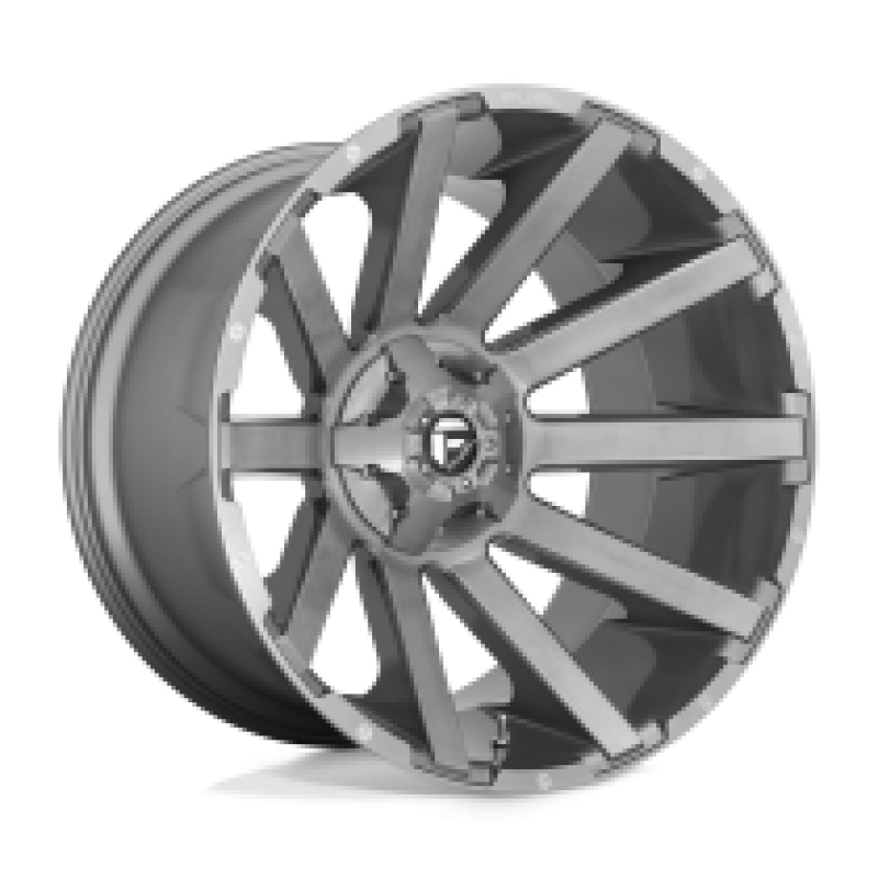 FUEL D714 CONTRA PLATINUM BRUSHED GUN METAL TINTED CLEAR