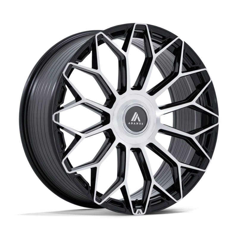 Asanti Black Label AB051 ENVOY GLOSS BLACK W/ MACHINED FACE