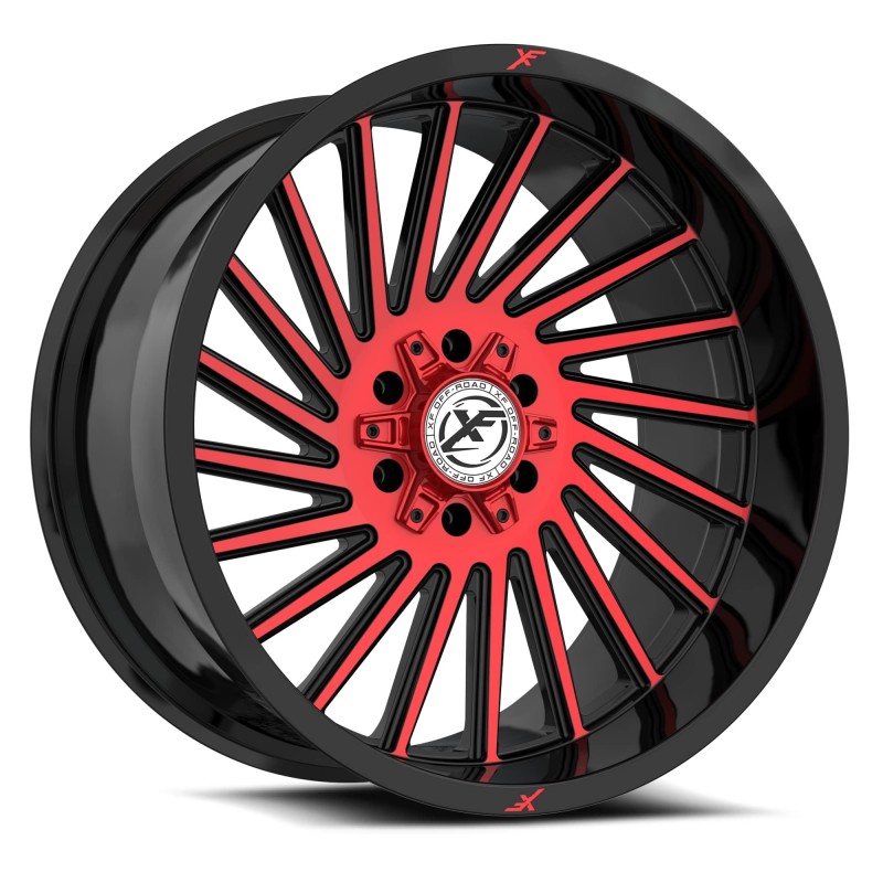XF Off-Road XF-239 Gloss Black & Red Machined