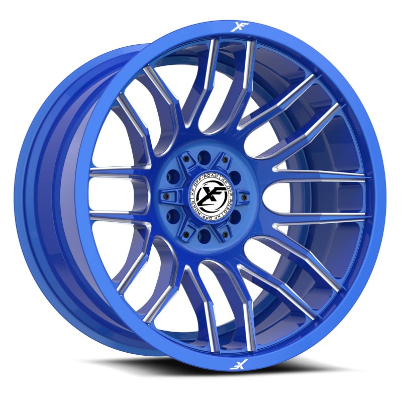 XF Off-Road XF-232 Anodized Blue & Milled