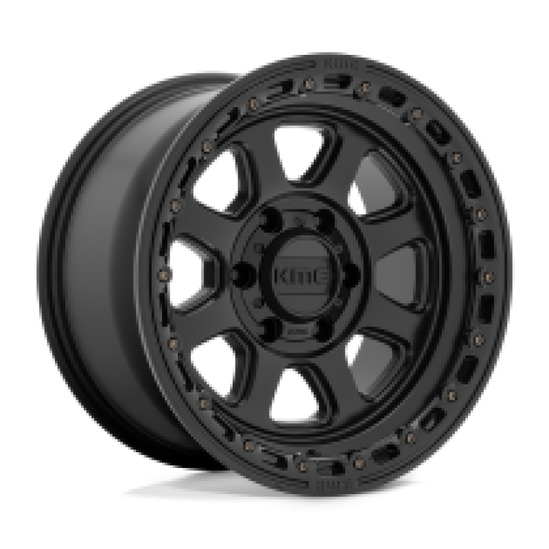 KMC KM548 CHASE SATIN BLACK W/ GLOSS BLACK LIP