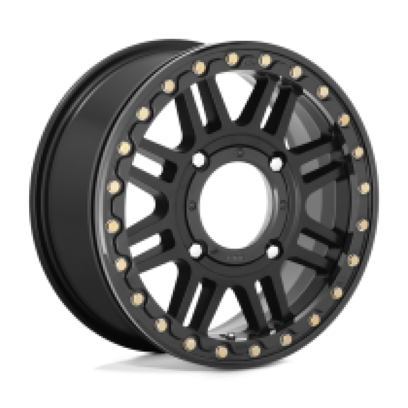 KS250 CAGE BEADLOCK SATIN BLACK W/ GLOSS BLACK RG 4x156 15R 6 132 38