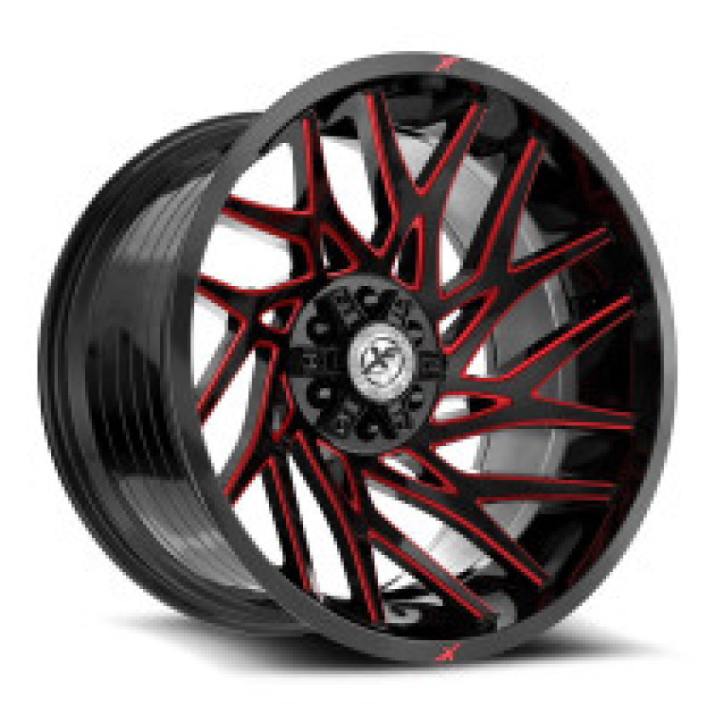 XF Off-Road XF-229 Gloss Black & Red Milled