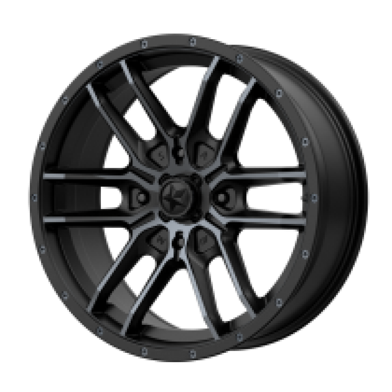 MSA Offroad Wheels M43 FANG UTV SATIN BLACK W/ TITANIUM TINT