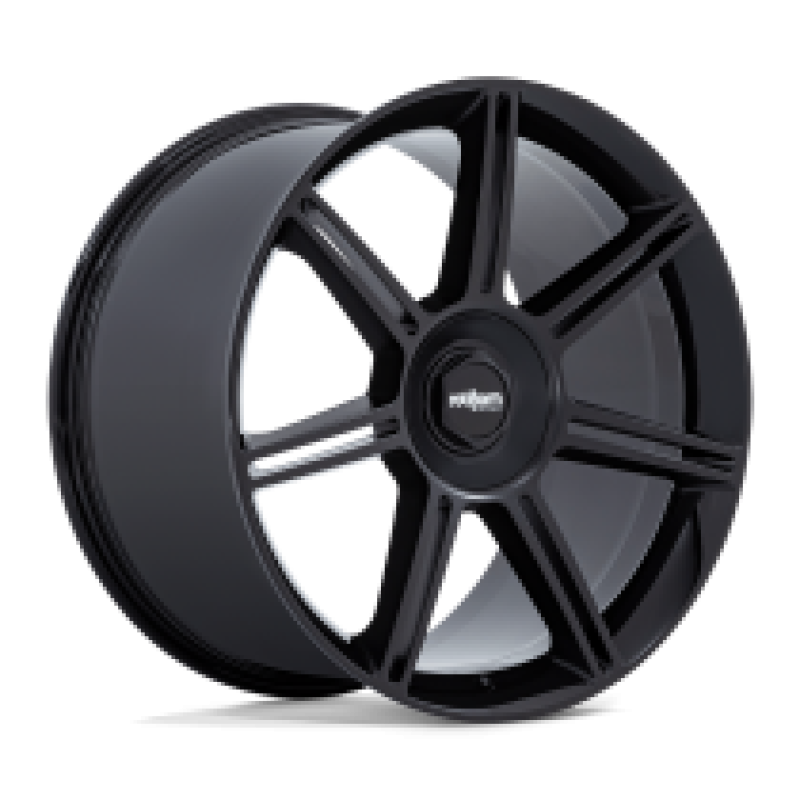 ROTIFORM FRA GLOSS BLACK W/ M-BLACK SPOKES