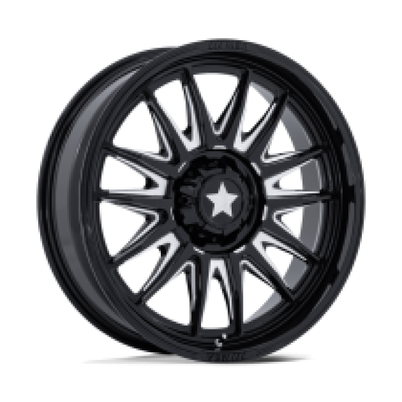 M55 COMMANDER UTV GLOSS BLACK MILLED 5x114.3 18R 7 72.56 10
