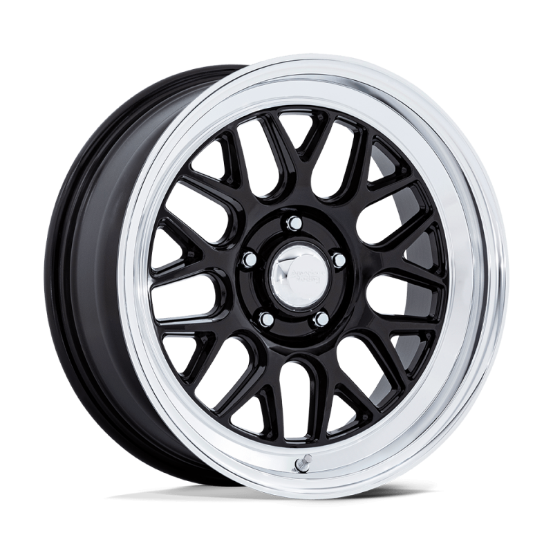 American racing VN516 G-FORCE GLOSS BLACK W/ DIAMOND CUT LIP