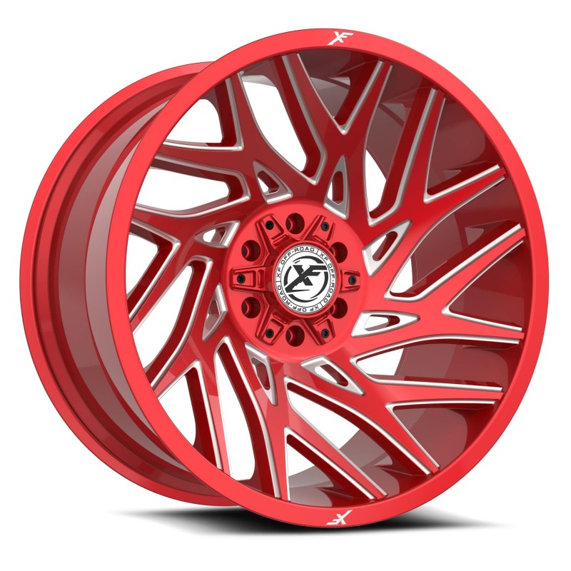 XF Off-Road XF-229 Anodized Red & Milled